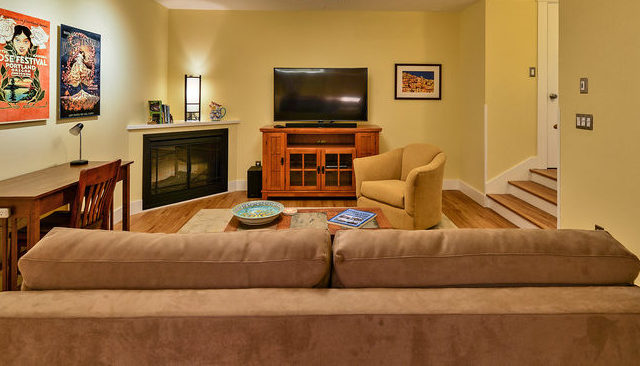 Living Room and Electric Fireplace